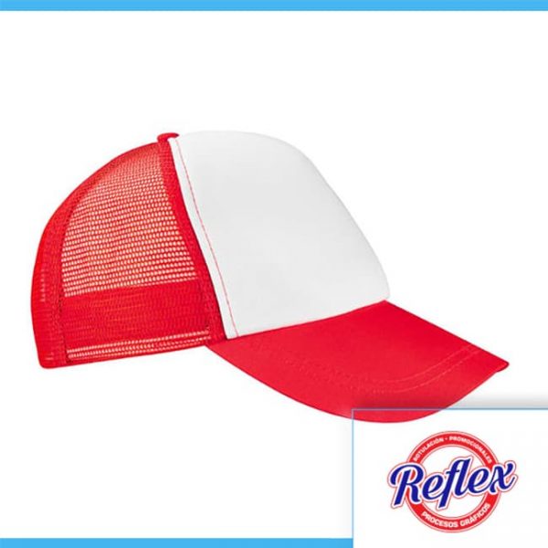 GORRA TRUCKER COLOR ROJO CAP 004 R Reflex Puebla - 1