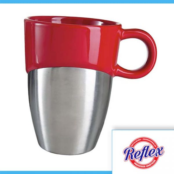 TAZA IRON COLOR ROJO TAZ 011 R Reflex Puebla - 1